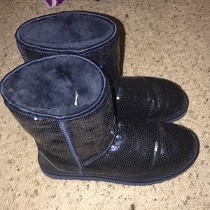 Navy Blue Sequin Uggs